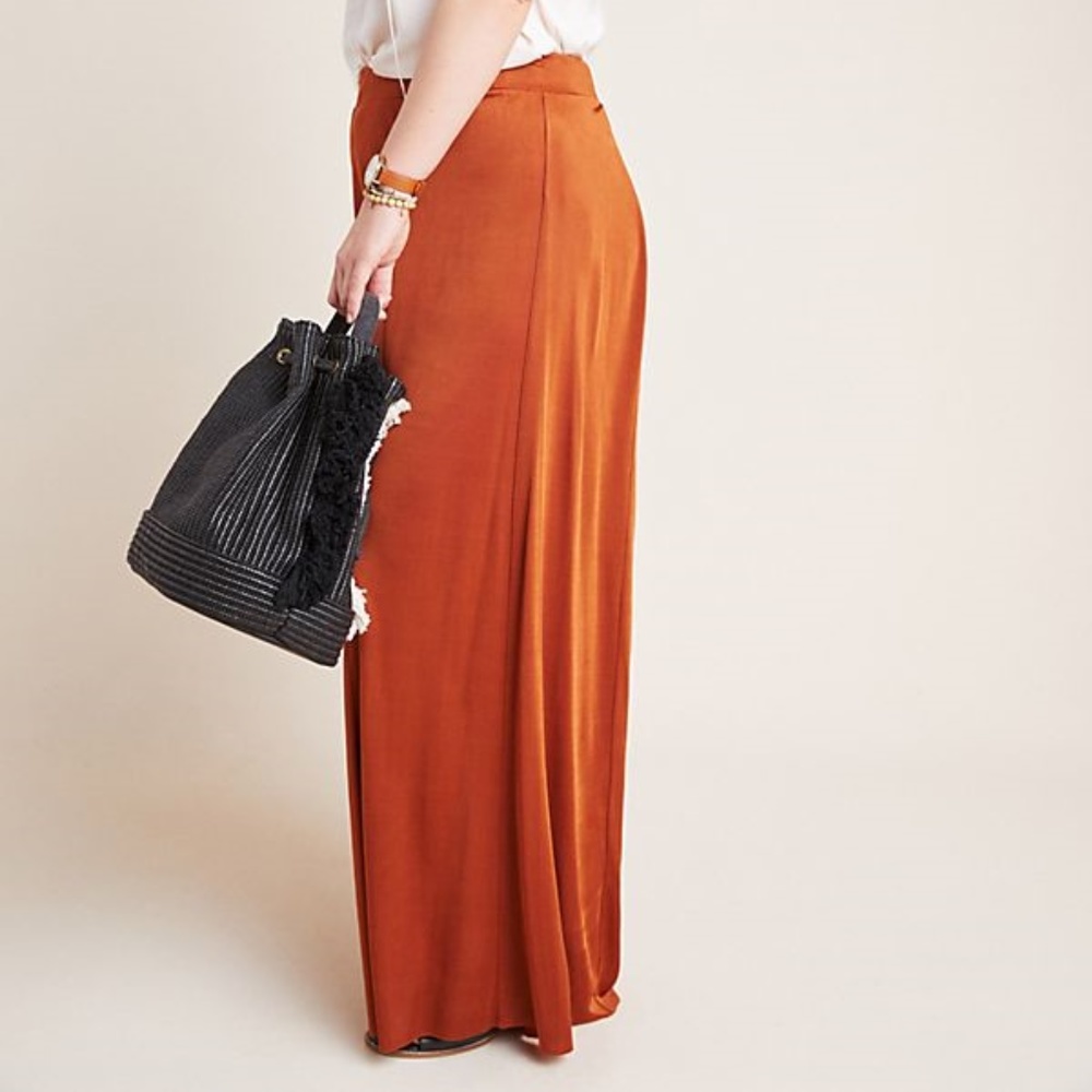 "Maeve" Anthropologie Knit Wide-Leg Pants (SILKY) - Picture 6 of 7